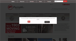 Desktop Screenshot of ferrettispa.it